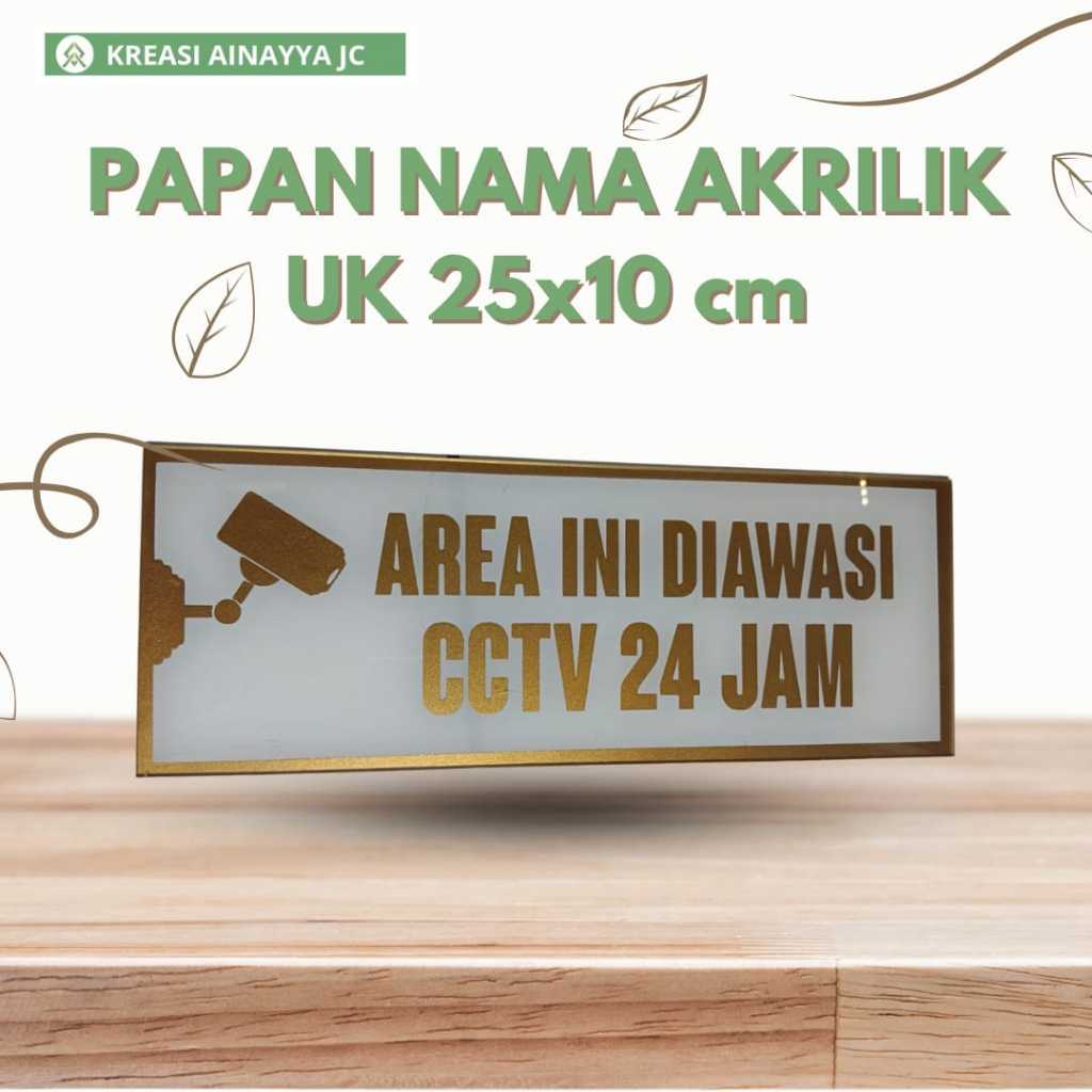 

Papan Akrilik 2mm Bening Tanda Are Ini diawasi CCTV