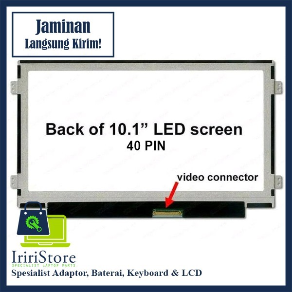 LED LCD 10.1 Inch Slim Acer Aspire One 522 Happy 40 Pin