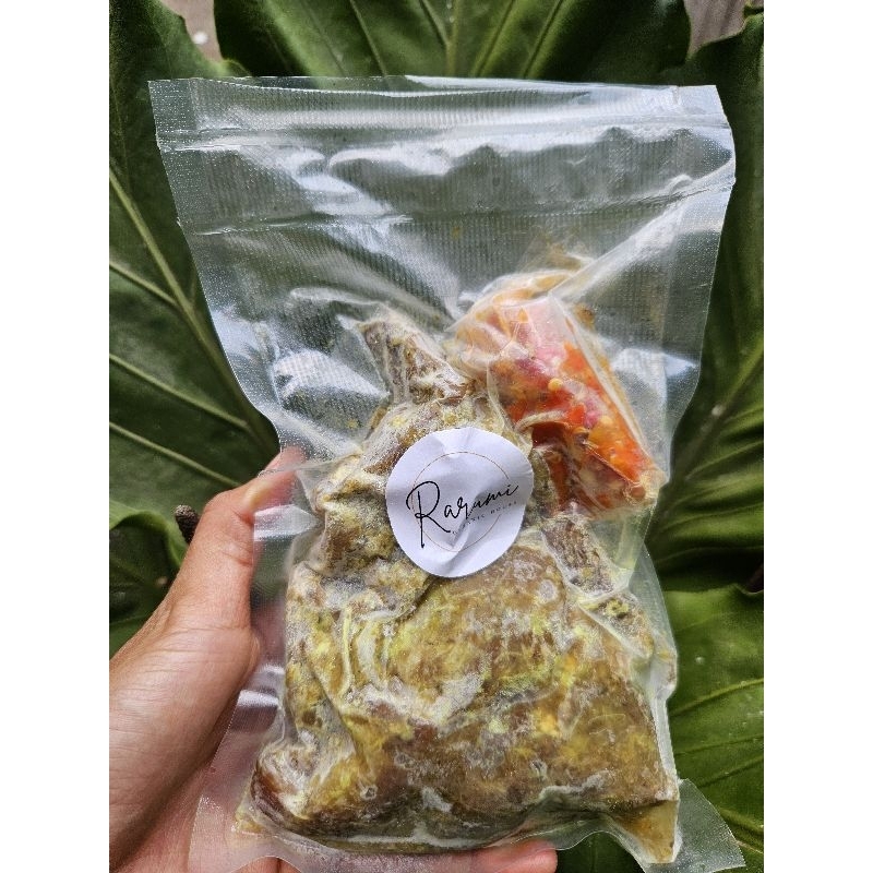 

Empal Gepuk Daging Sapi Grassfed Ungkep free Sambal Korek