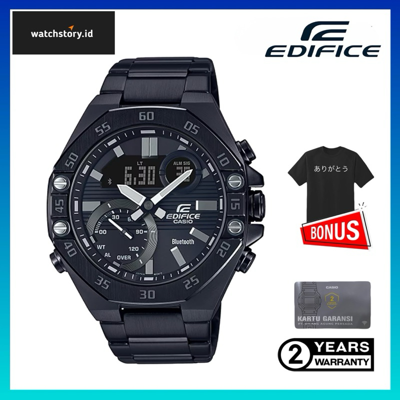JAM TANGAN PRIA CASIO EDIFICE ORIGINAL ECB-10DC-1ADR
