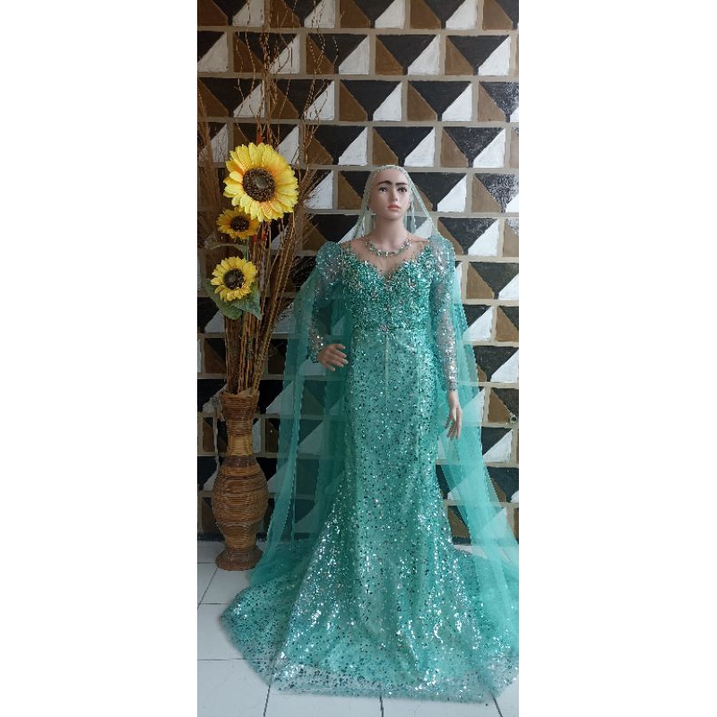 Slim Dress Pengantin modern murah