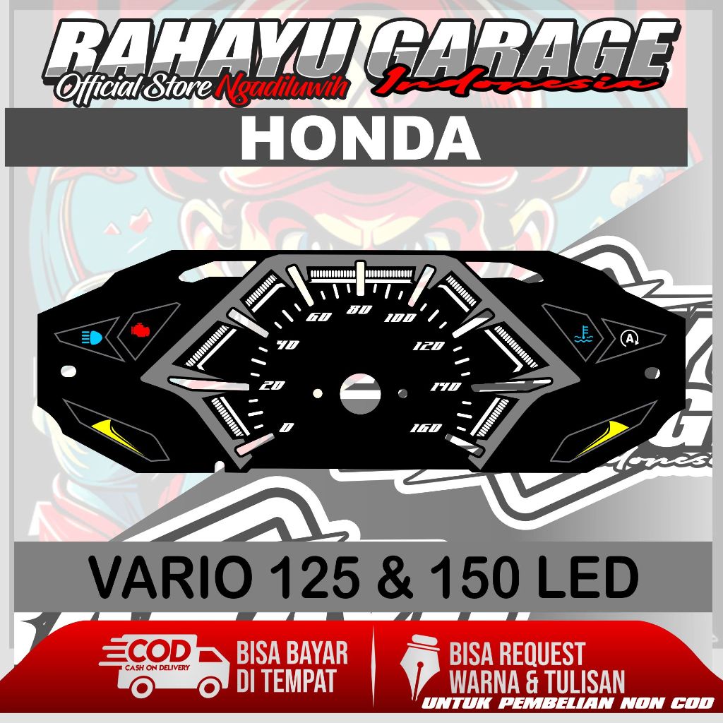 PANEL SPEEDOMETER CUSTOM VARIO 125 & 150 LED
