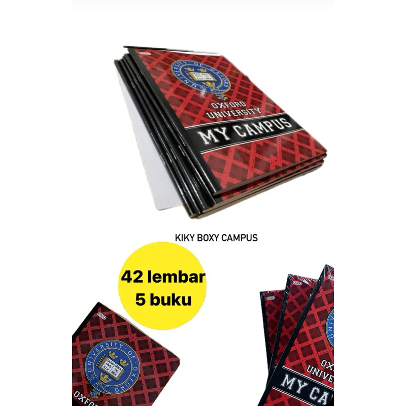 

Buku Tulis KIKY Boxy 42 lembar Isi 5 buku