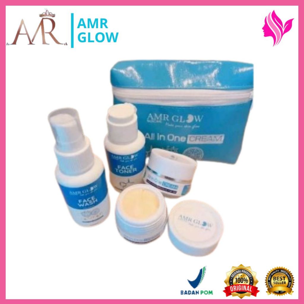 New AMR Glow Skincare Original Whitening BPOM
