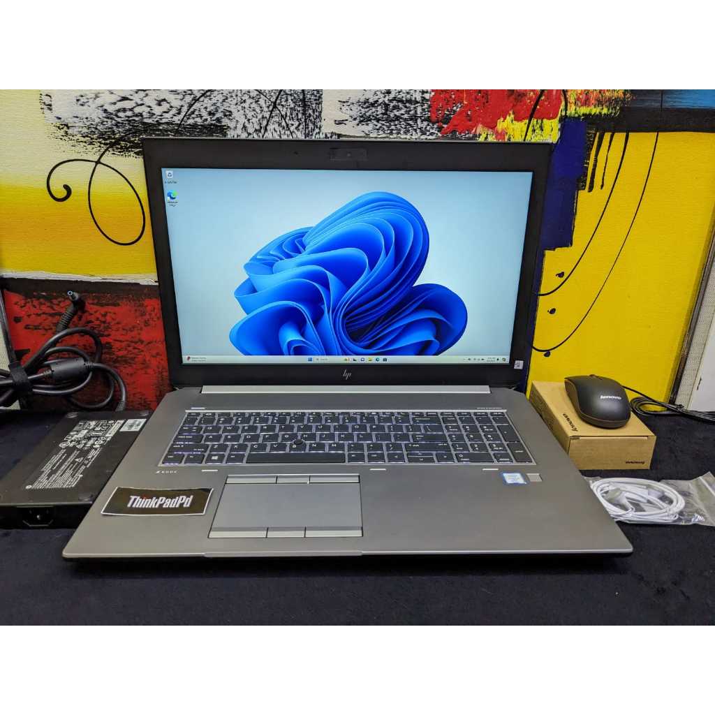 Laptop Gaming & Design Hp Zbook 17 G5 Core i7 8850H Quadro P4200 Ram 64Gb & SSD 512Gb Backlight Mulu