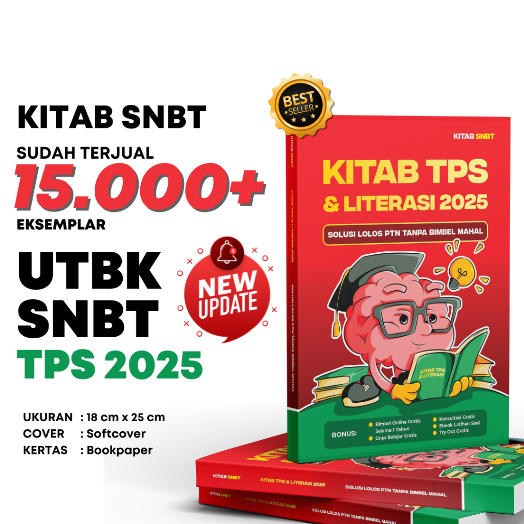 Buku Sakti SNBT 2025 Kitab Wangsit TPS Semua Jurusan Kelas 12 SMA UTBK 2025 Terbaru FREE BIMBEL
