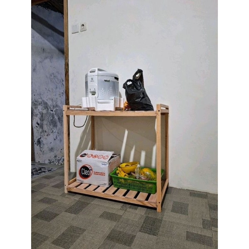 rak meja kompor 2 tungku