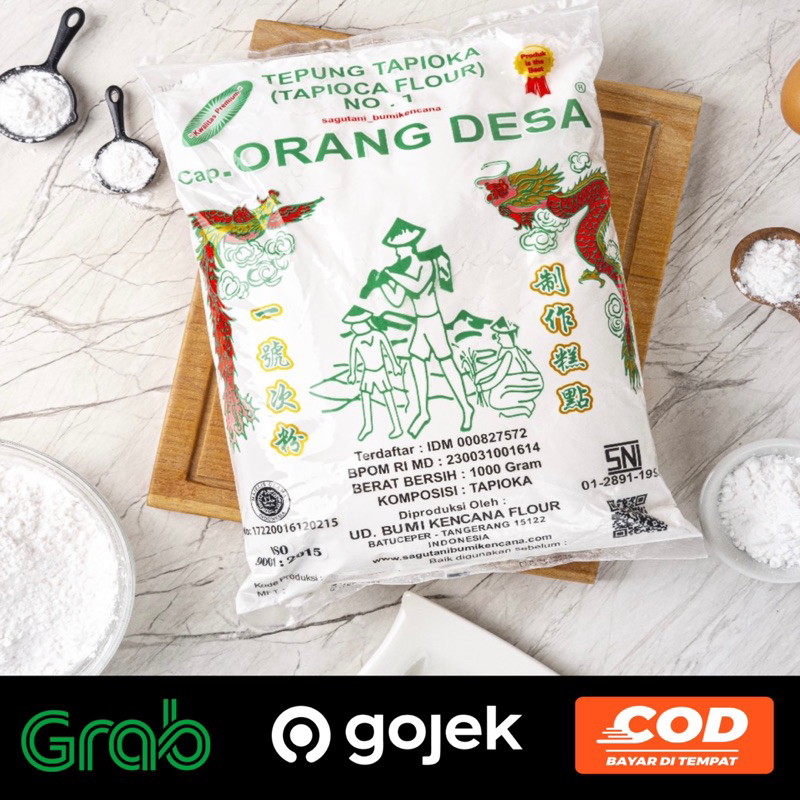 

TEPUNG TAPIOKA CAP ORANG DESA 500gr / 1000gr