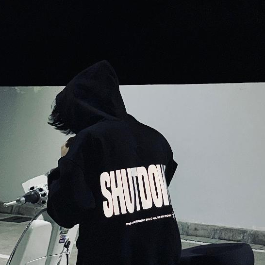 Hoodie Boxy Menyala 330gsm SHUTDOWN | ORIGINAL HERACLE