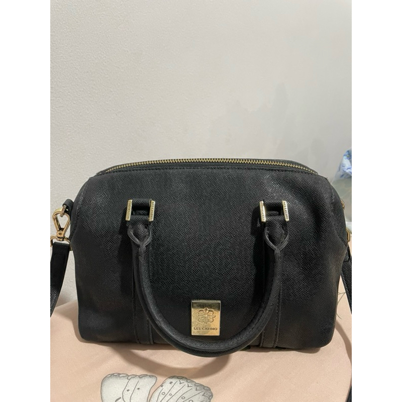 [PRELOVED] tas les catino hitam satchel