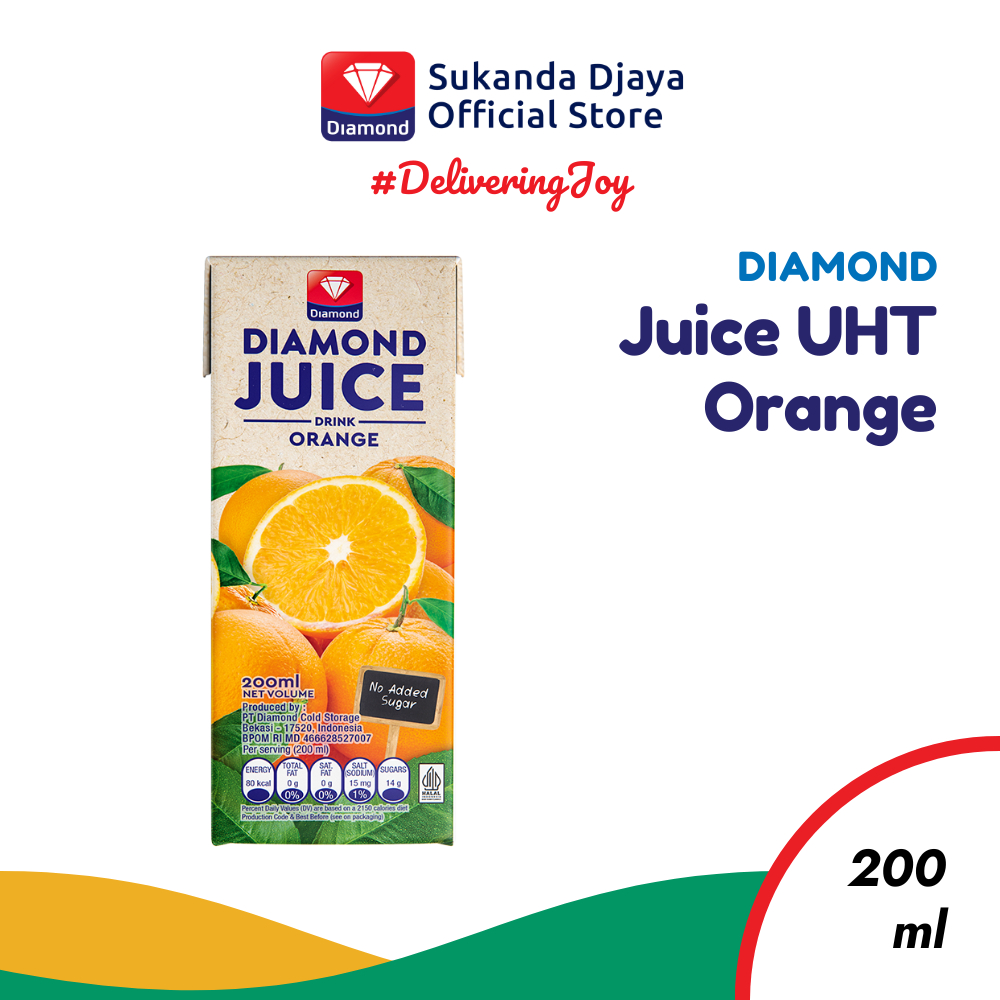 

Diamond Juice UHT Orange Unsweet 200 ML