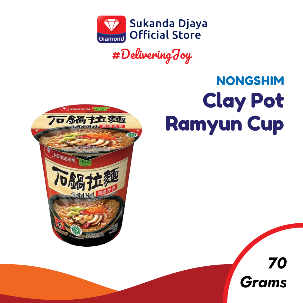 

Nongshim Mie Instan Cup Clay Pot Ramyun 70 Gr