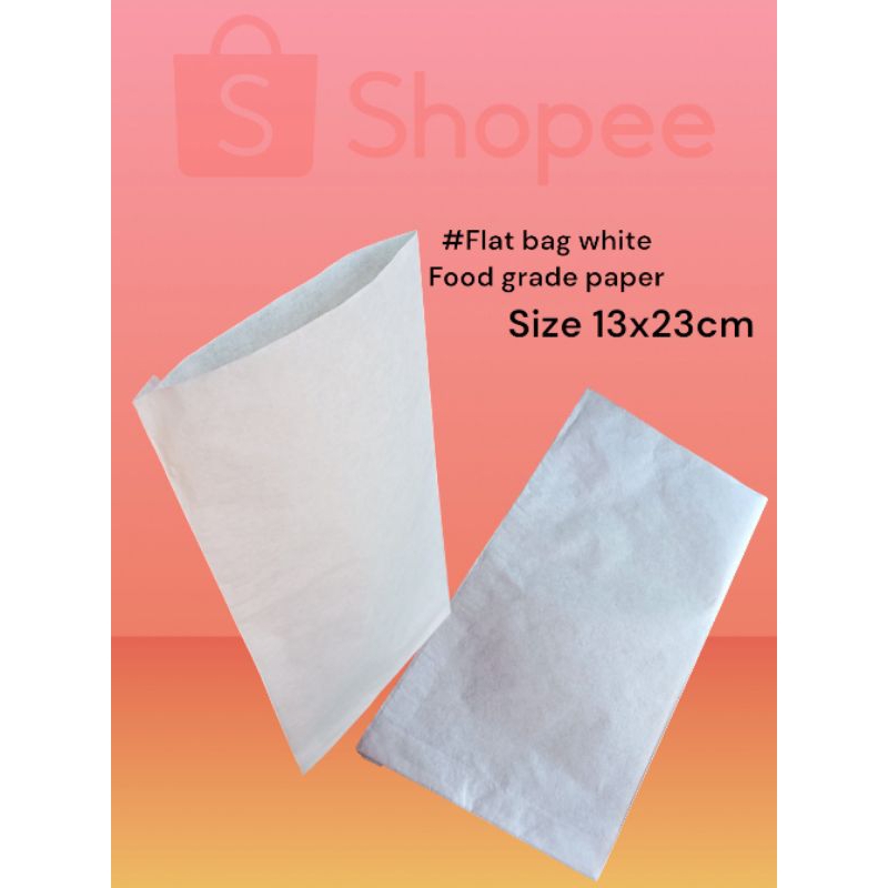 

@50pcs kantong kertas putih polos uk 13x23