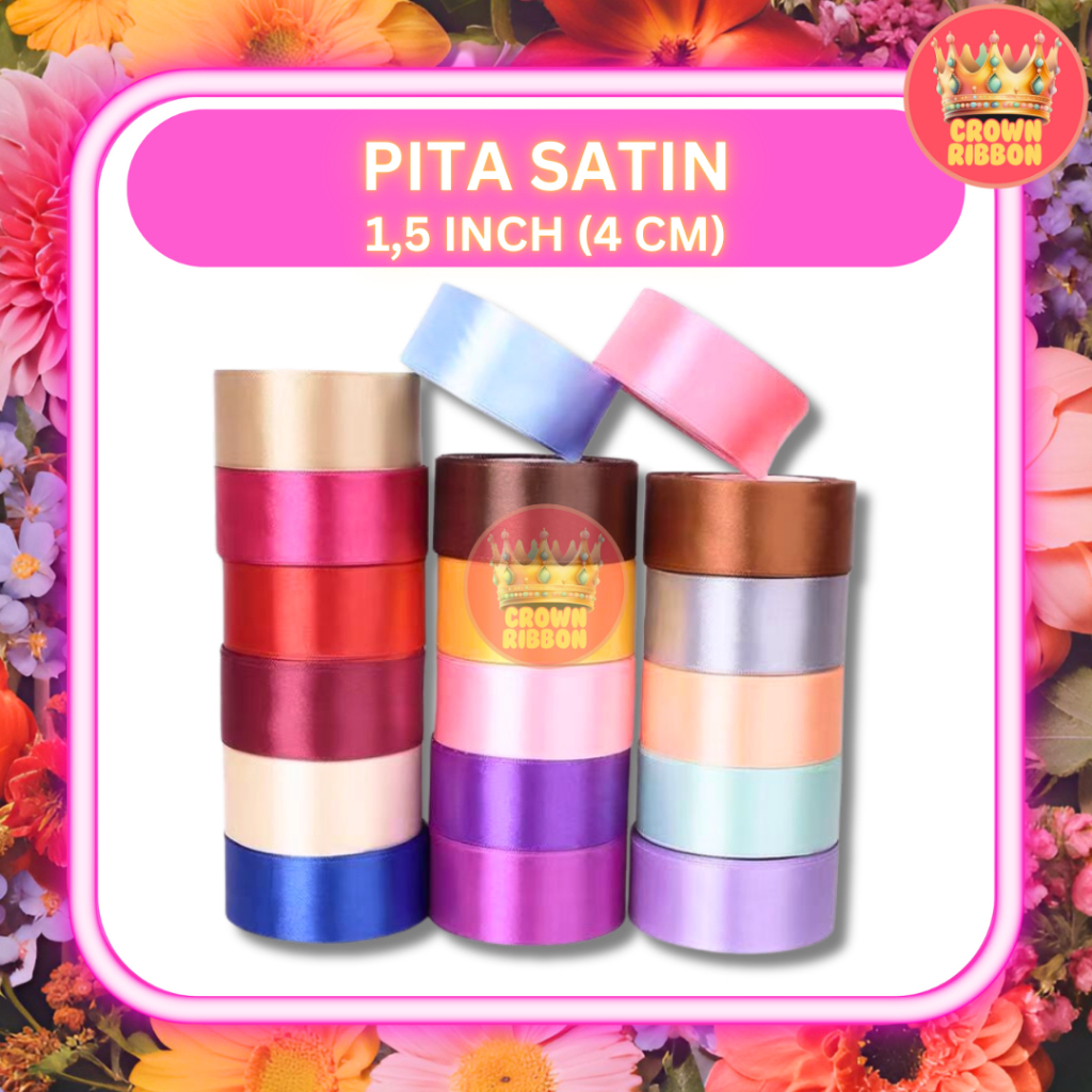 

Pita Satin 1.5 inch = 4 cm 1,5" 4cm 1,5'