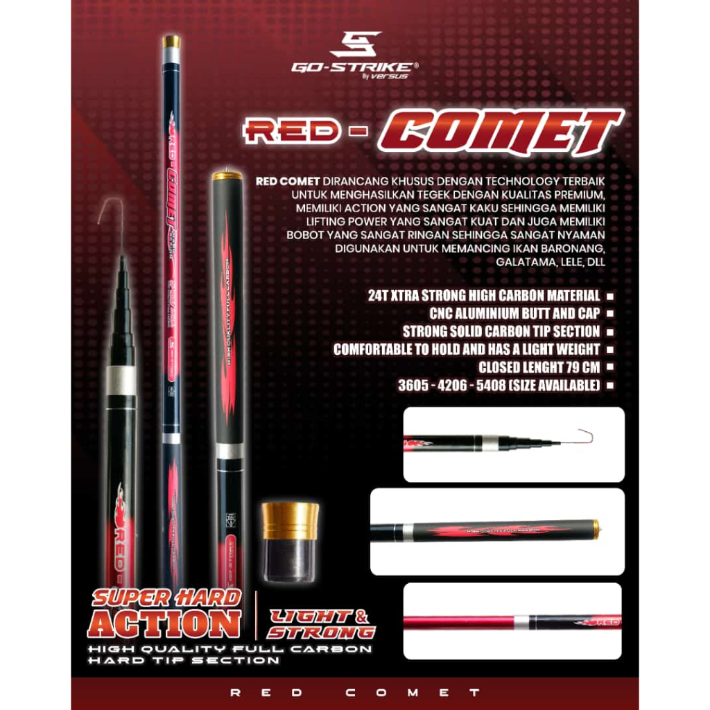 Joran Tegek Go-Strike Versus Red Comet 360 | 450 | 540 Joran Tegek Galatama