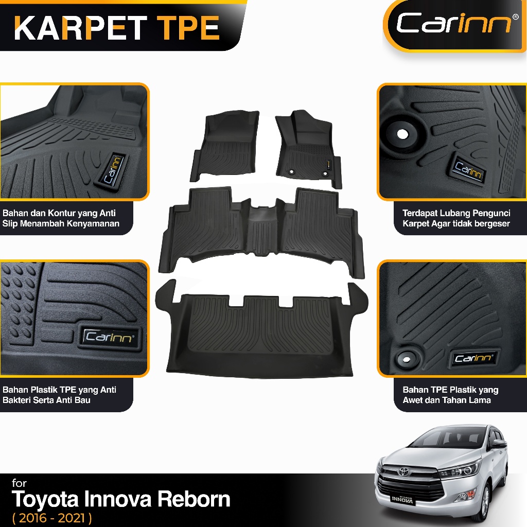 Carinn Karpet 3D Toyota Innova Reborn 2016-2022