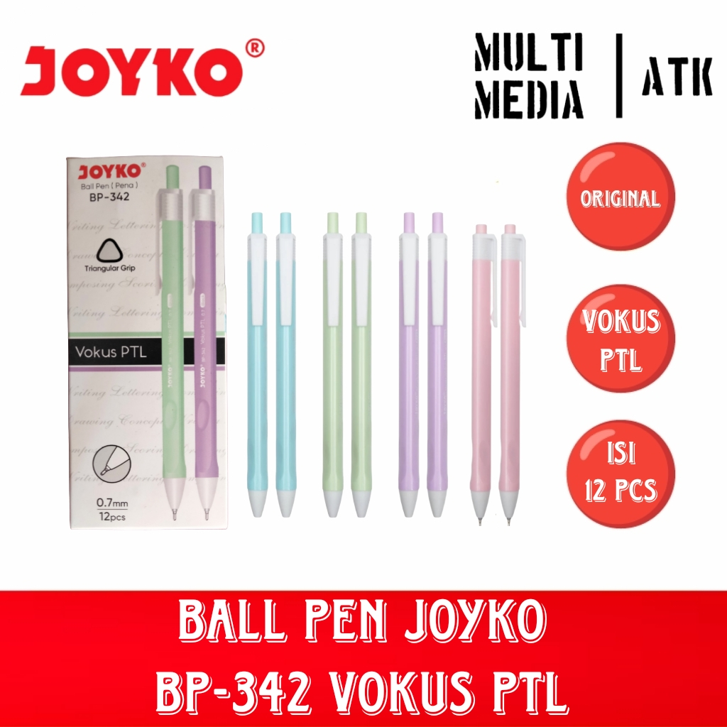 

BALL PEN / PULPEN / PENA JOYKO BP-342 VOKUS 0.7mm (12 pcs)