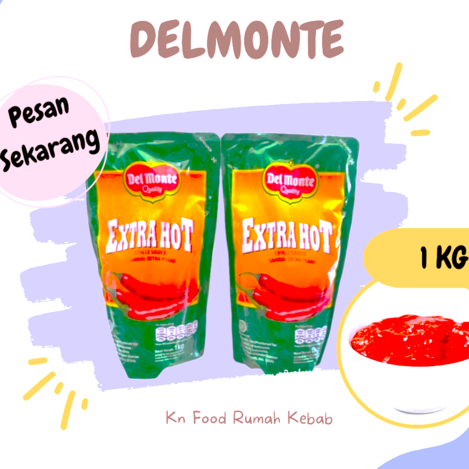 

Saus Delmonte extra hot - Saus Sambal Delmonte Extra hot 1 kg