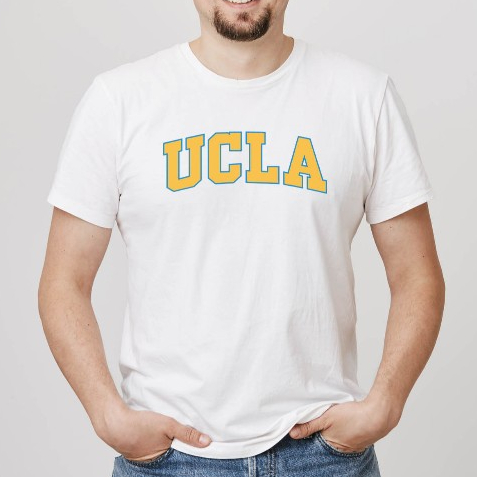 Kaos UCLA University of California Los Angeles Premium Cotton Combad Short Sleeve t-shirt clothing