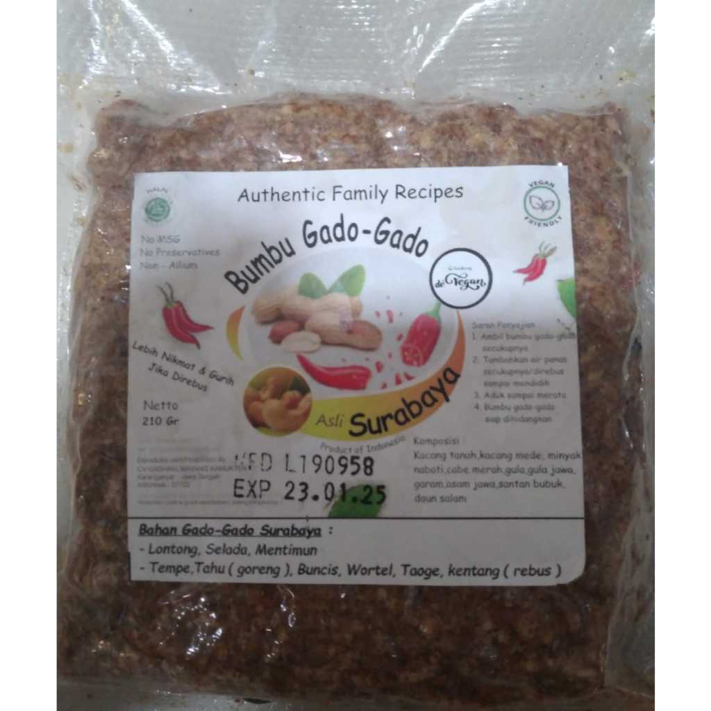 

Sambal Gado-gado Vegetarian Asli Surabaya 210 gr