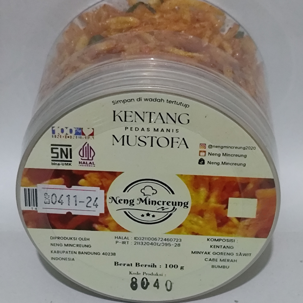 

Kentang Mustofa Rasa Balado 100 gram