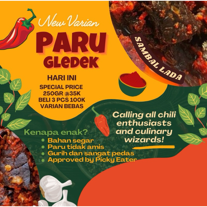 

SAMBAL PARU LADA GLEDEK 200gr