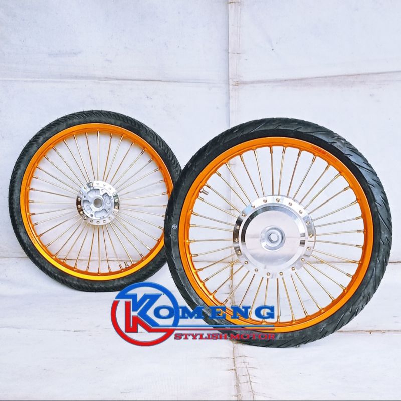 velg jari-jari lurus beat fi | Scoopy | Genio ring 17  plus ban siap pasang
