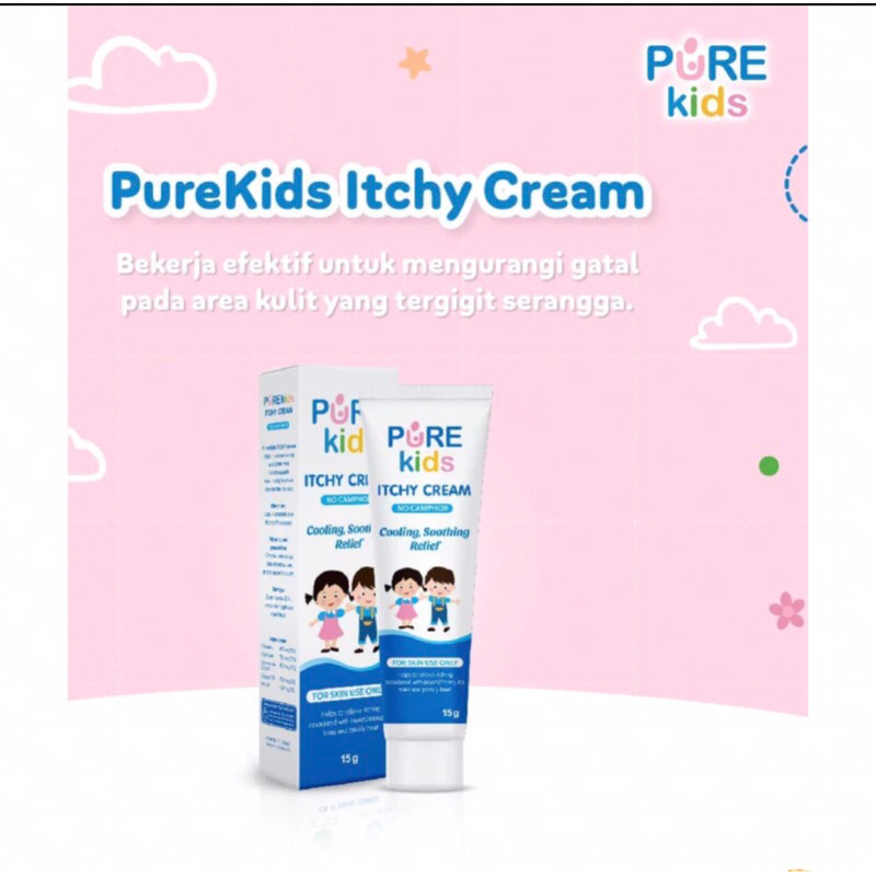 [BPOM] - Pure Kids Itchy Salep Cream Gatal Anak / Bayi 15gr - PureKids Baby