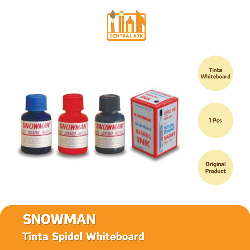 

ISI TINTA / REFILL TINTA SPIDOL WHITE BOARD SNOWMAN