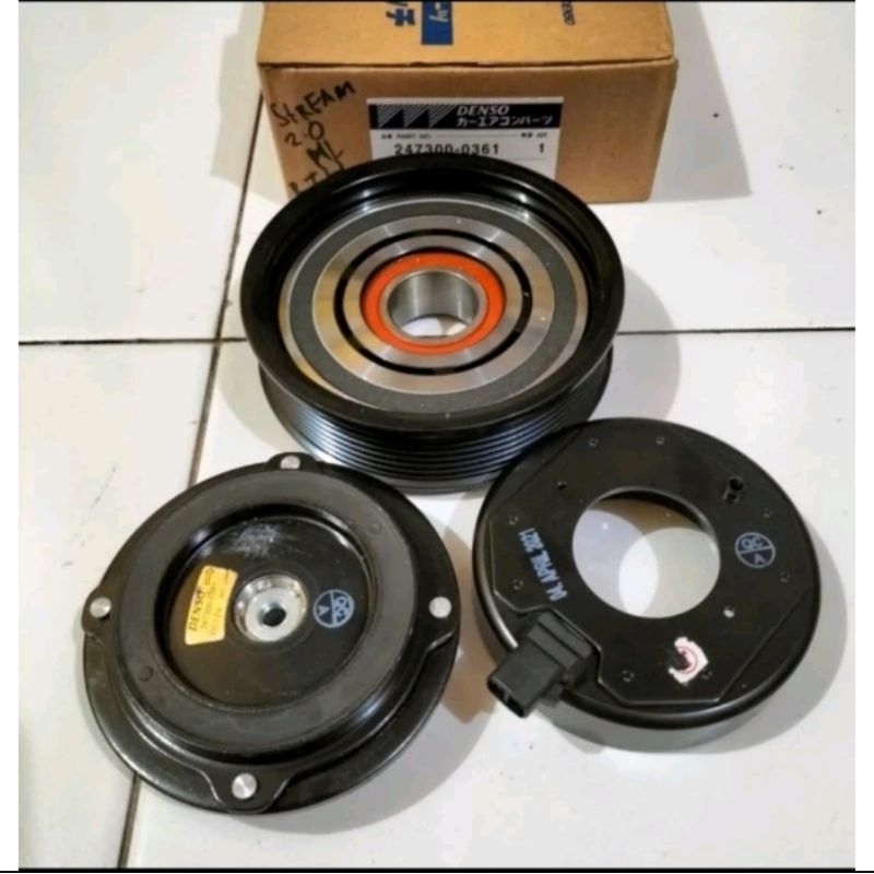 magnet clutch AC mobil Honda stream 2.0l - 2000cc model denso