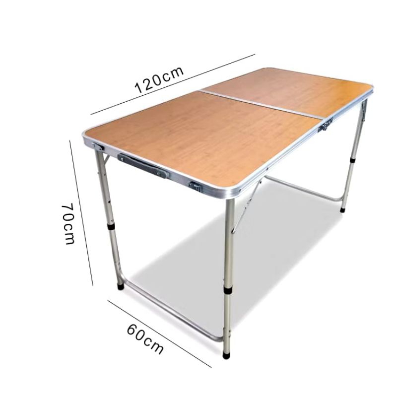 Meja Lipat Koper Hpl Meja Serbaguna Meja Lipat Portable Meja Kaki Bulat