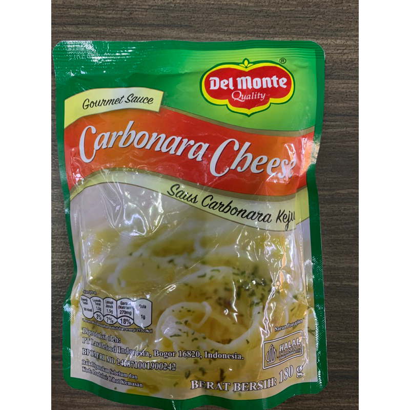 

Delmonte Carbonara cheese