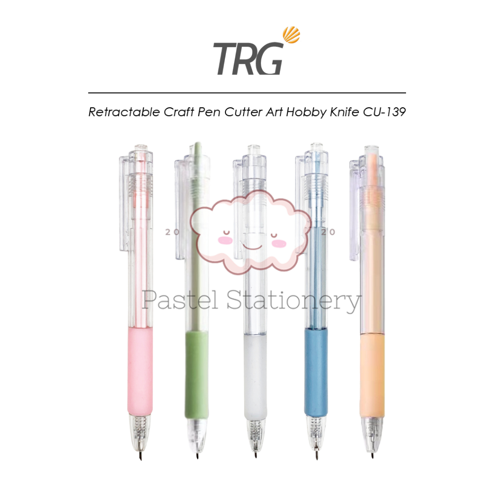 

TRG Retractable Craft Pen Cutter Art Hobby Knife CU-139 - Pisau Seni Ukir Kerajinan Tangan TRG