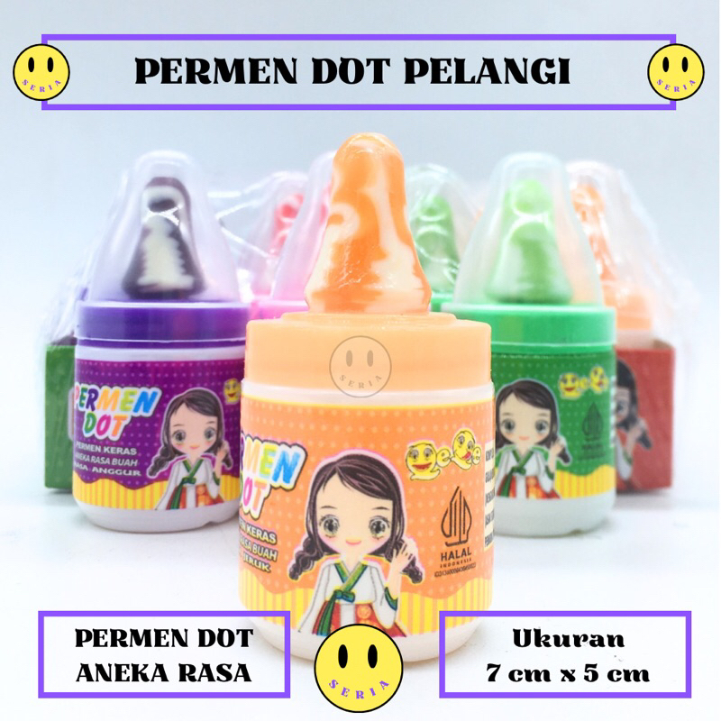 

Permen Dot Pelangi/Permen Dot Keras Isi 20 Pcs