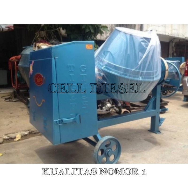 Mesin Molen Semen TIGER 425 LITER + Mesin Diesel Dongfeng 8 HP