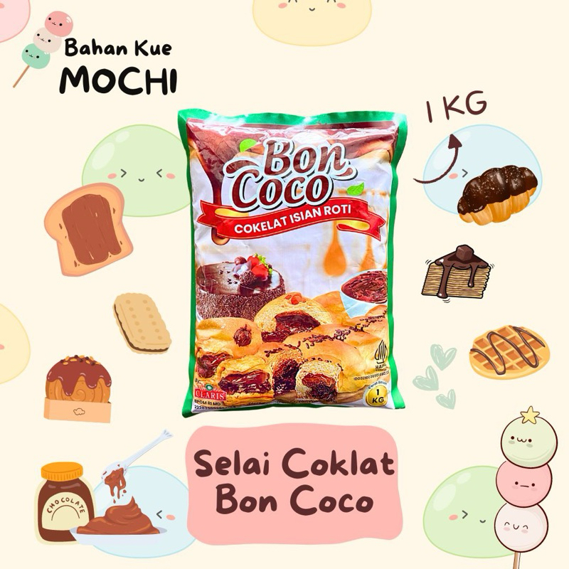 Selai Coklat BonCoco 1KG / Filling Coklat Boncoco 1KG
