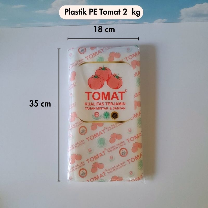 Plastik PE Tomat 2kg/Plastik Tomat 18x35cm