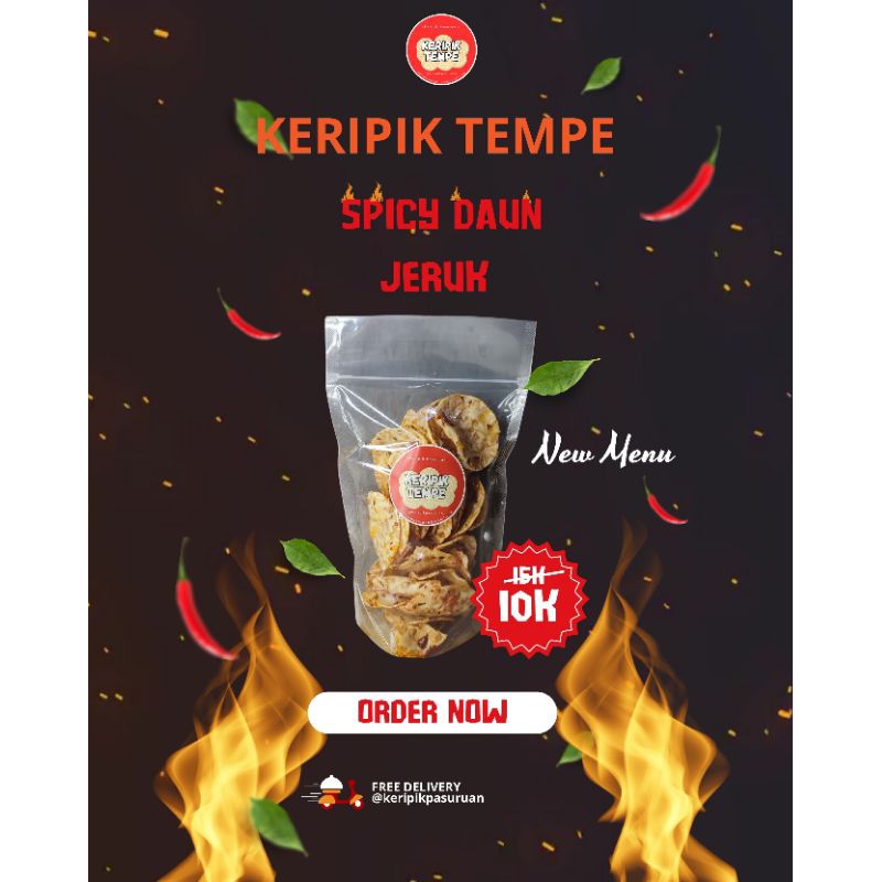 

KERIPIK TEMPE PEDAS DAUN JERUK