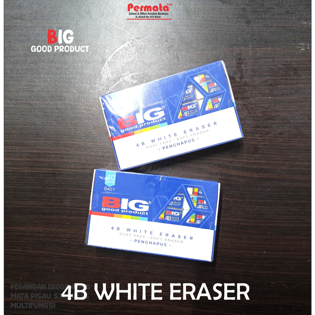 

Setip / Penghapus Big Besar Putih 9401 Isi 40 Pcs
