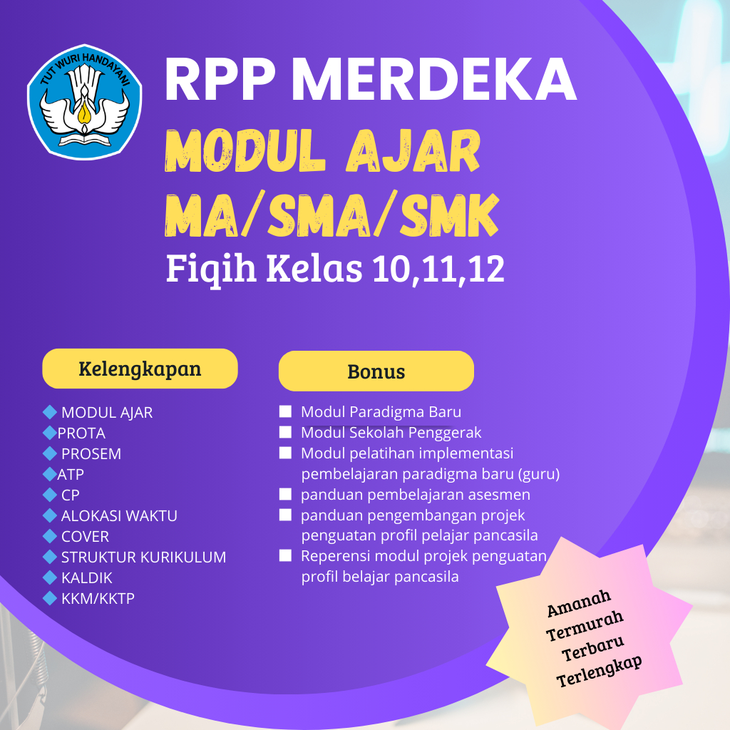 

RPP Merdeka Fiqih Kelas 10,11,12 MA/SMA/SMK Kurikulum Merdeka