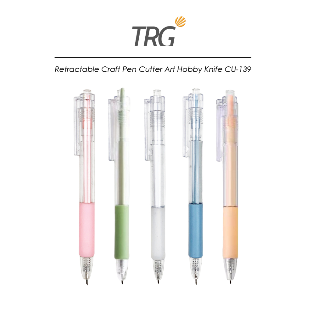 

TRG Retractable Craft Pen Cutter Art Hobby Knife CU-139 - Pisau Seni Ukir Kerajinan Tangan TRG