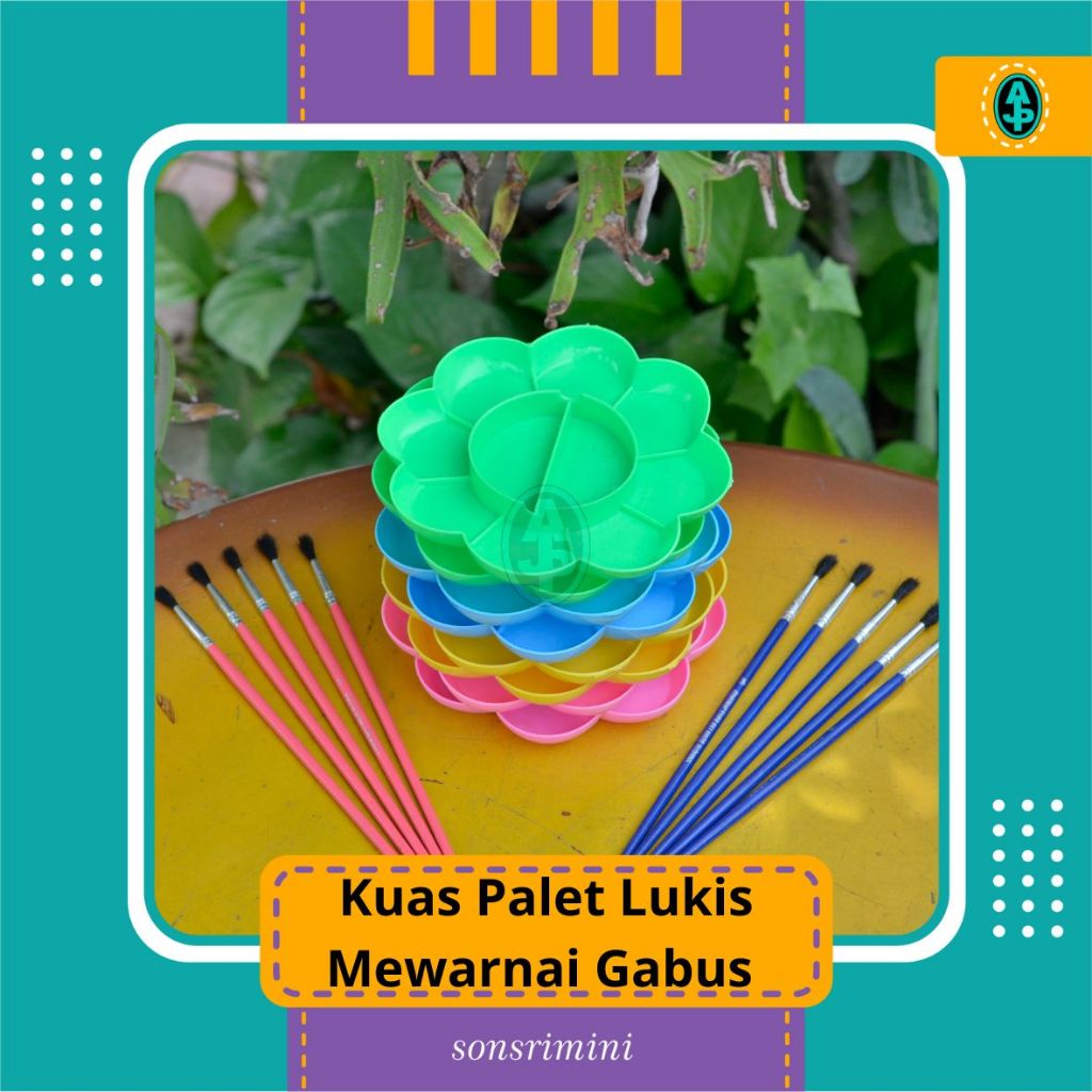 Kuas Palet Melukis Kelengkapan Media Lukis Produk AJP Grup