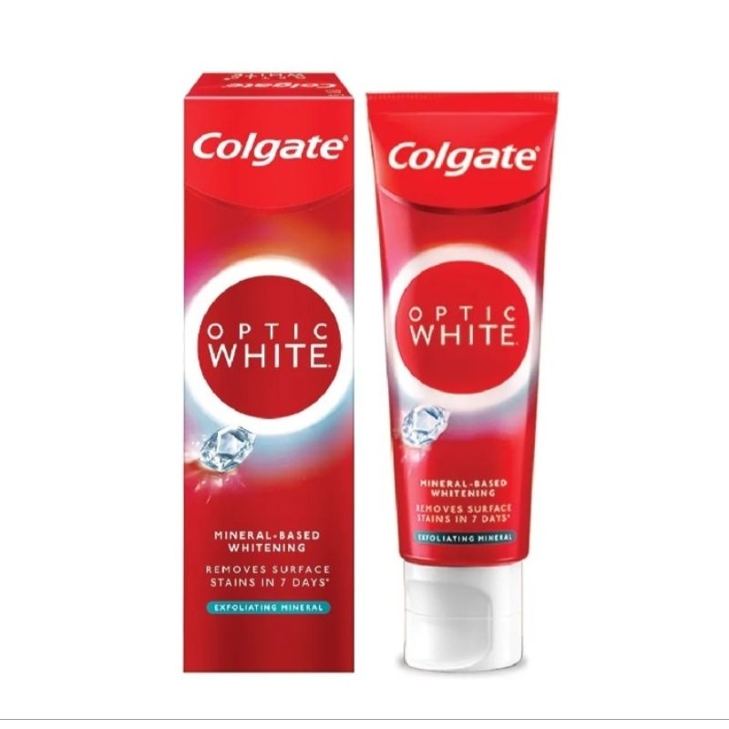 Colgate Optic White Whitening Toothpaste Exfoliating Mineral