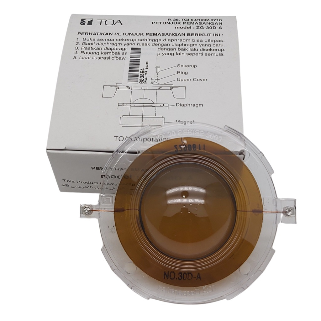 Spul TOA ZG-30DA Spul Corong TOA Diaphragm Toa ZG30DA
