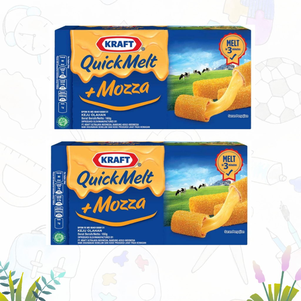 

Kraft Quick Melt Mozza Cheese l Keju Mozza 165gr (pcs)