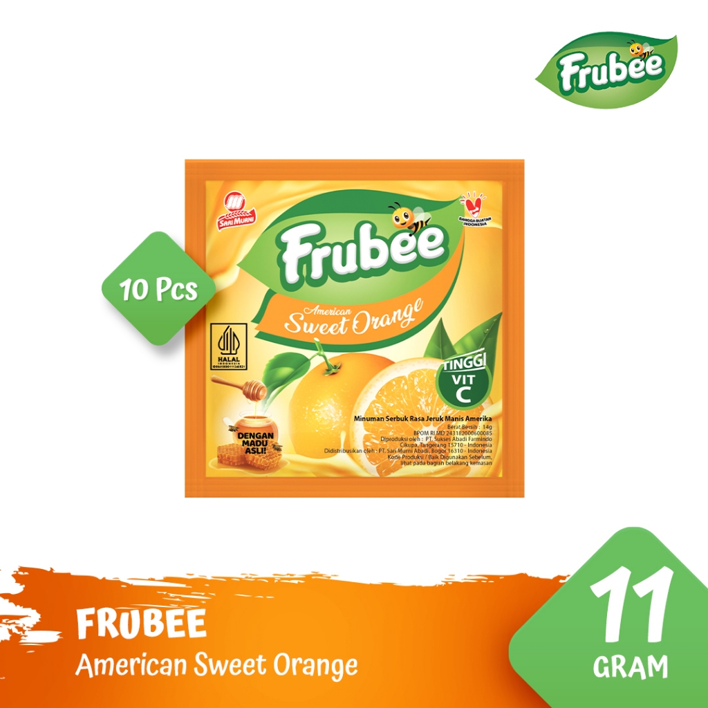 

Frubee Minuman Bubuk Rasa American Sweet Orange - 10 Sachet