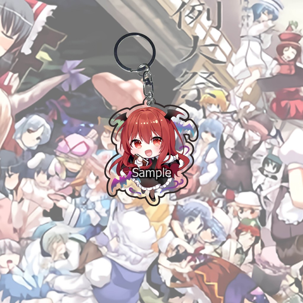 Gantungan Kunci Anime Touhou Project koakuma 02 Ganci - Key Chain - Souvenir - Anime