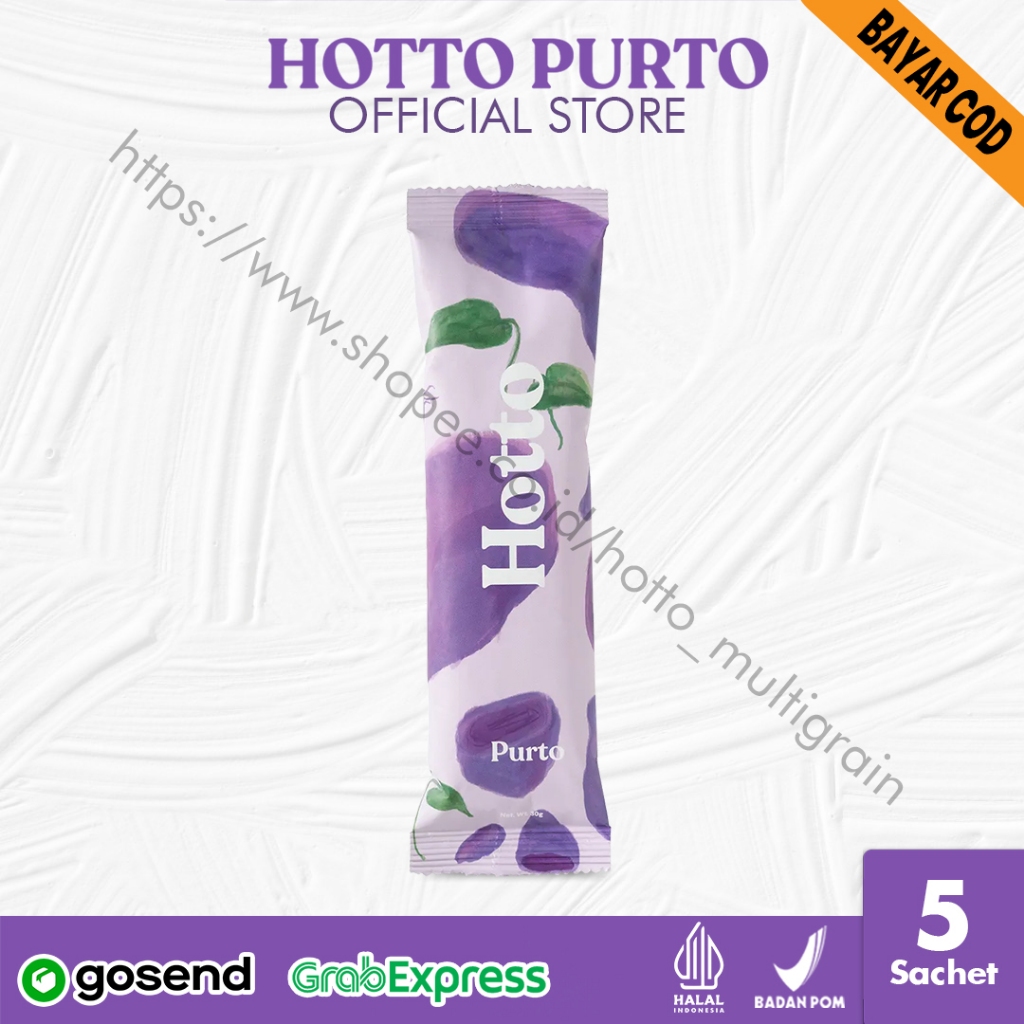 

HOTTO PURTO MULTIGRAIN (1 POUCH ISI 16 SACHET) OAT DIET DETOX With Purple Potato Ubi Ungu Original