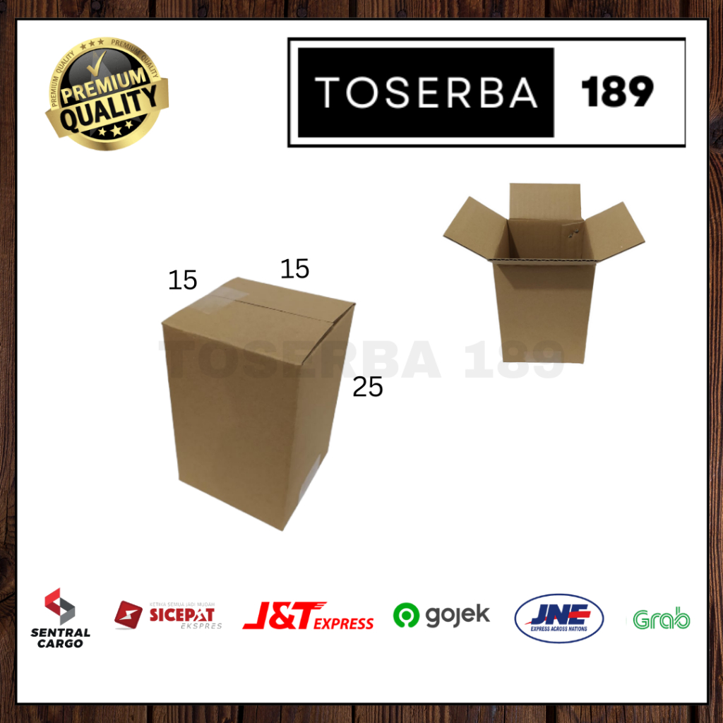 

Kotak kardus box packing uk 15x15x25 SHEET POLOS