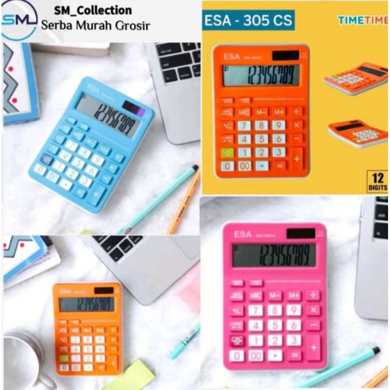 

Kalkulator desktop meja/Kalkulator kantor/Kalkulator esa 305-12 digits